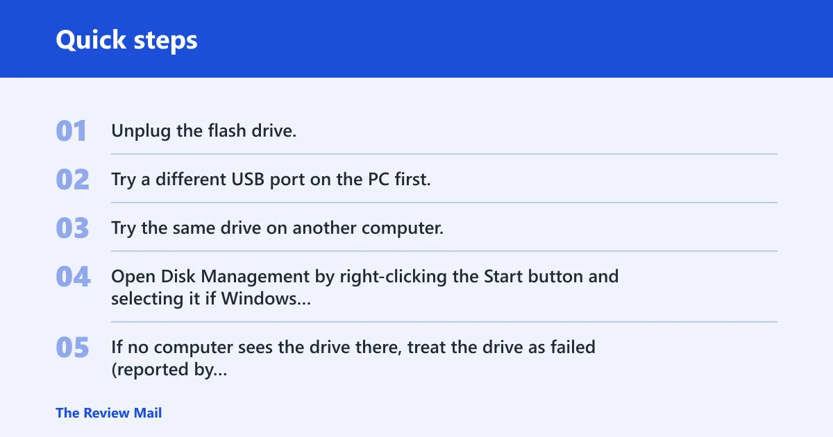 Quick steps: Which fix should you try first?