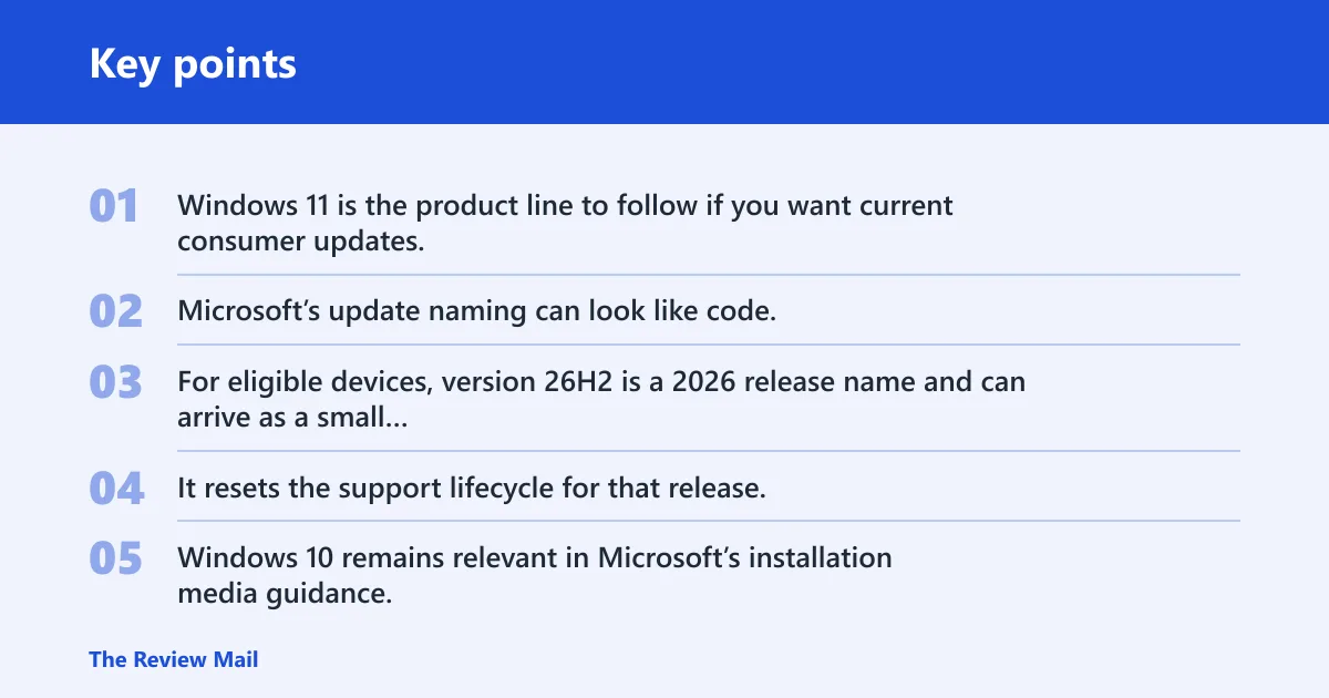Key points: Windows 11 versus Windows 10