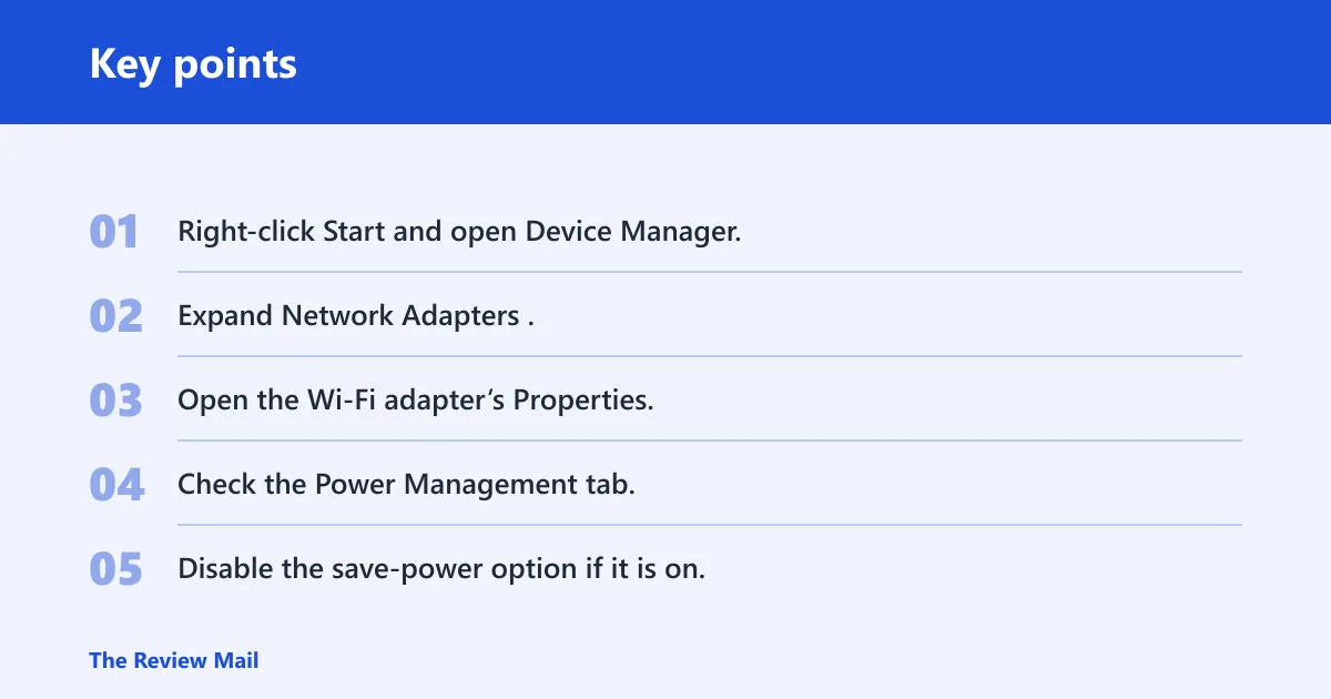 Key points: Is Windows 11 cutting Wi‑Fi power?