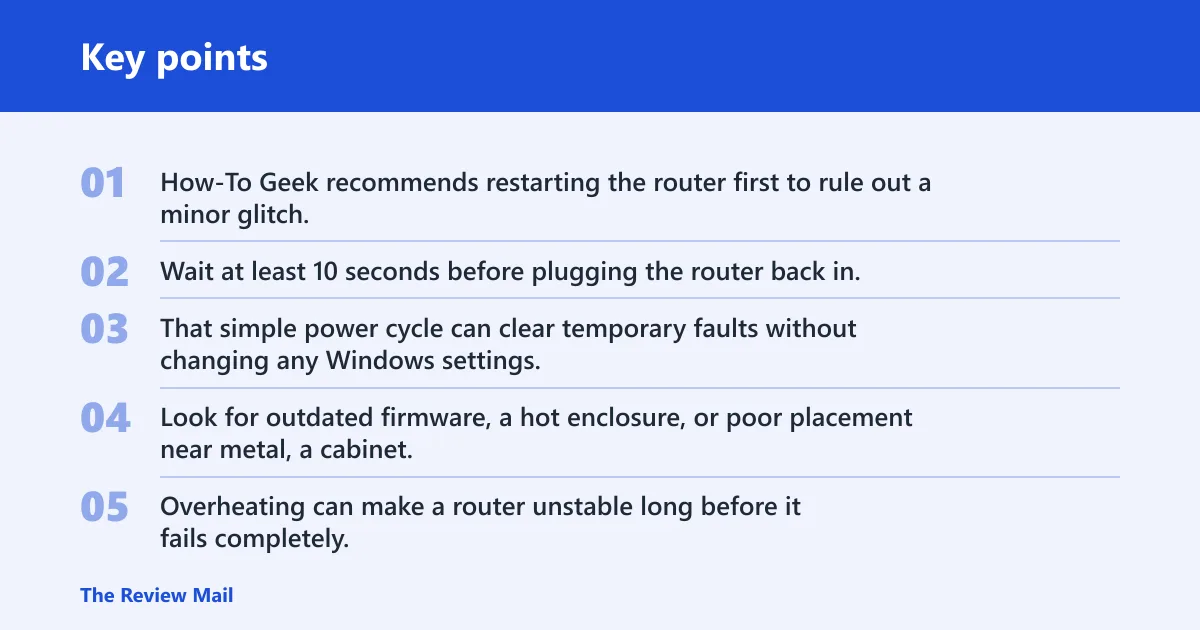 Key points: Could the router, band, or mesh be the cause?