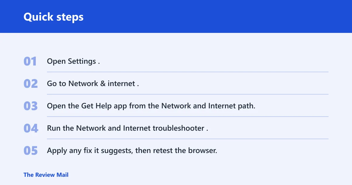 Quick steps: How do I fix Wi‑Fi connected but no internet on Windows 11?