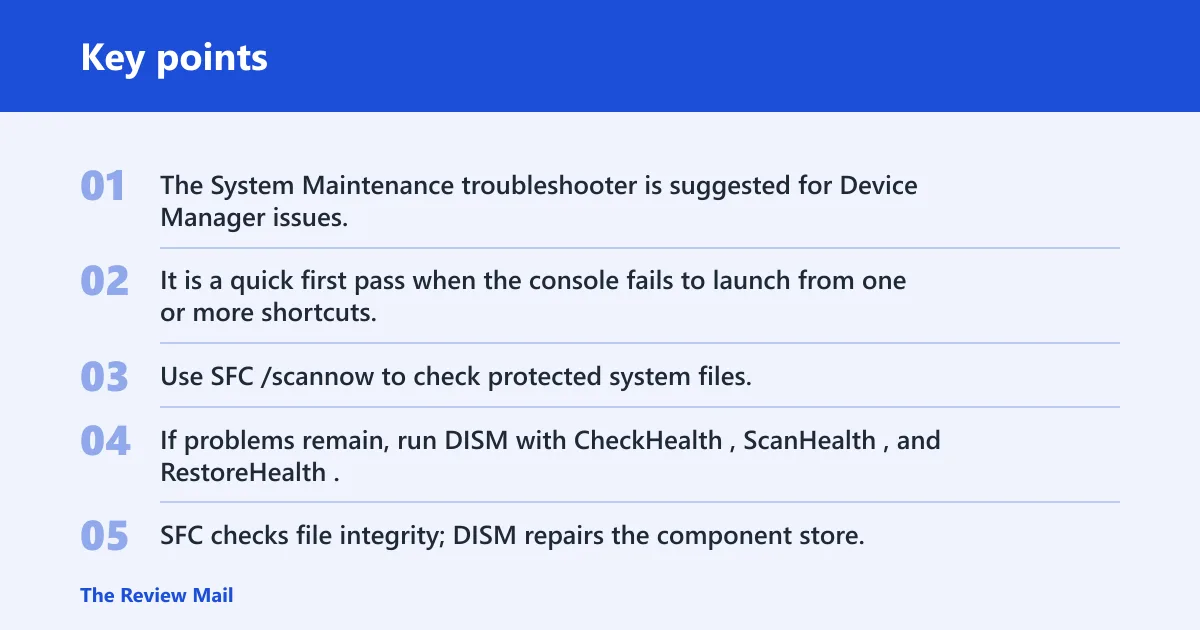 Key points: What do i do if device manager won’t open on Windows 11