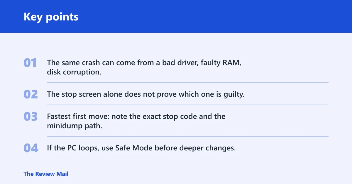 Key points: What PAGE_FAULT_IN_NONPAGED_AREA means