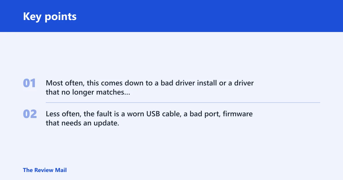 Key points: Likely causes