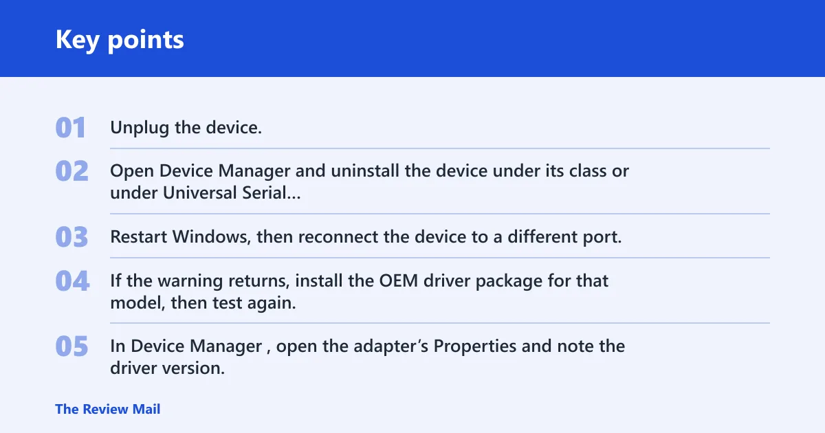 Key points: Device detection decision tree