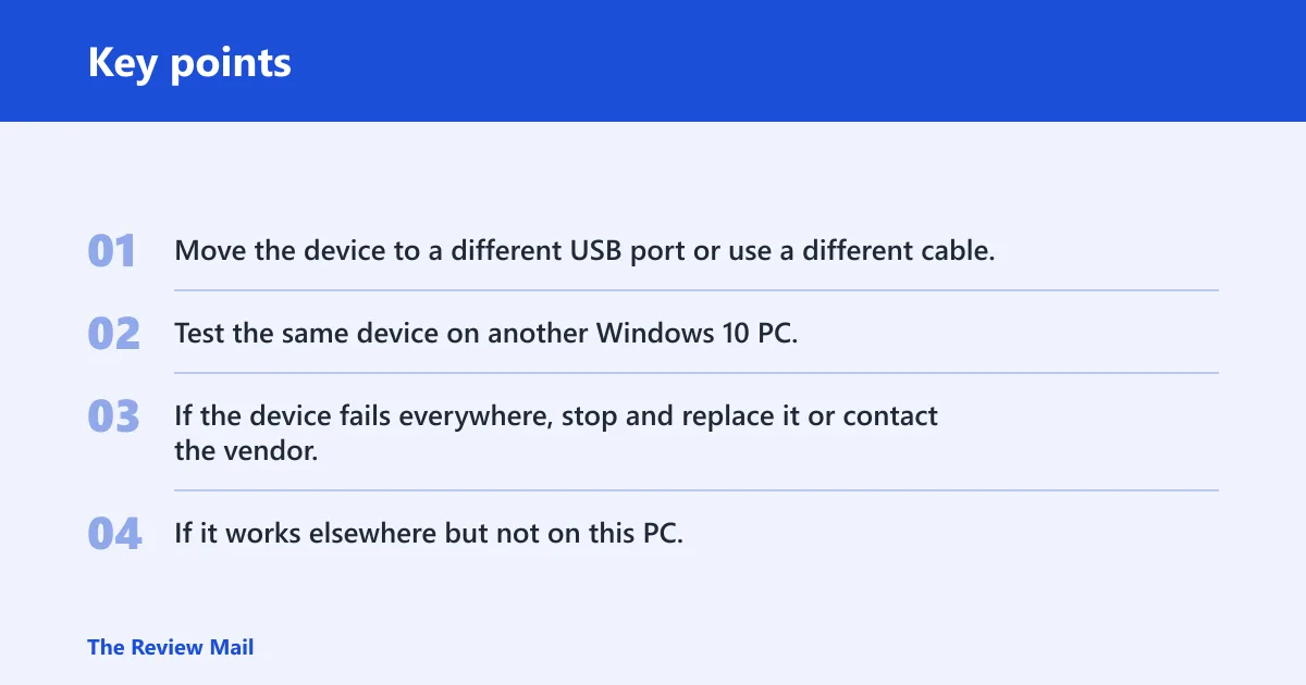 Key points: What if it still fails?