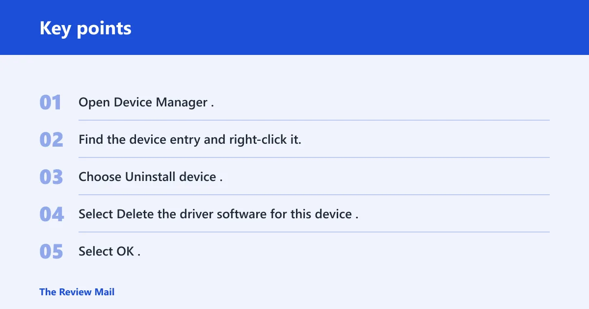 Key points: What if the removal is really an uninstall problem?